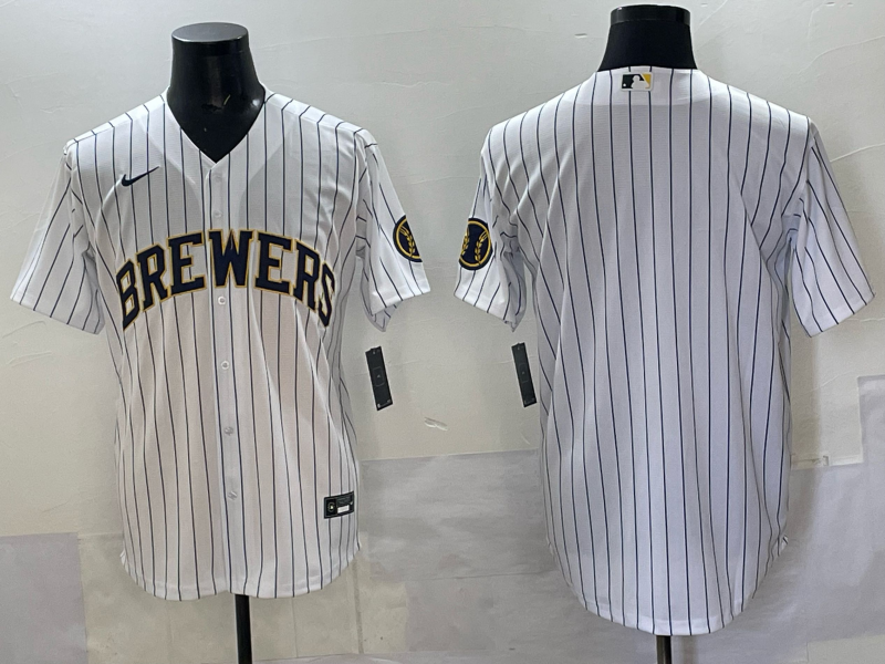 Men Milwaukee Brewers Blank white 2025 Nike MLB Jersey style 021->milwaukee brewers->MLB Jersey